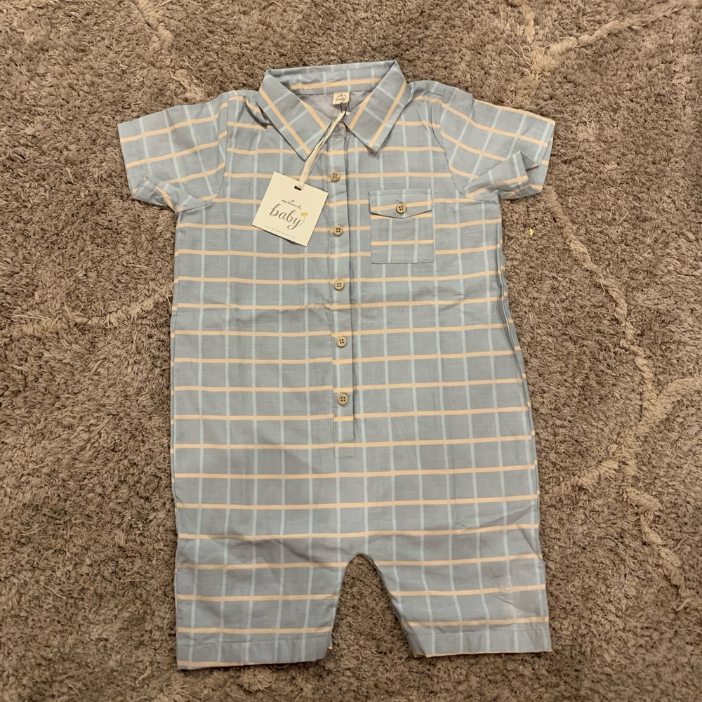 NEW Hallmark Baby 2T Linen romper